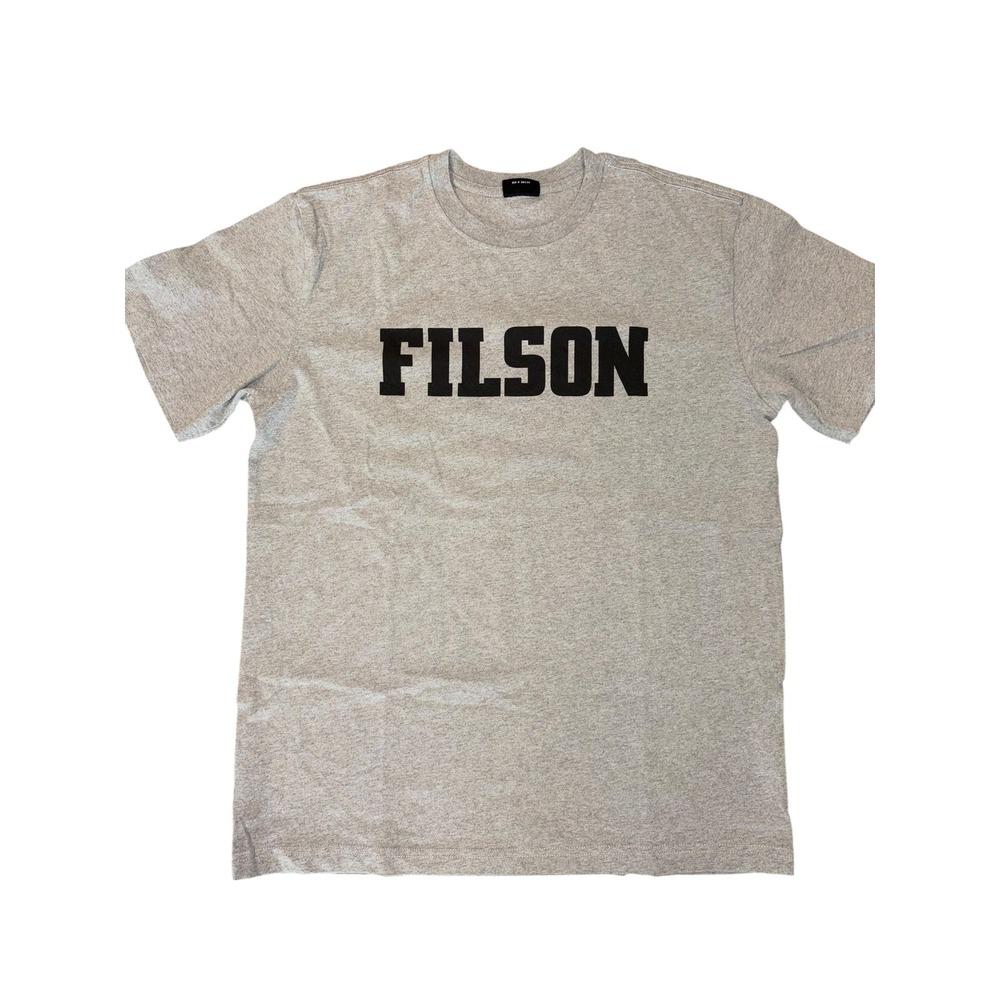 Filson Mens Graphic Logo T-Shirt Grey Heather Made in USA Size Medium 20114909